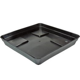 Eco Black Square Plate with Stand