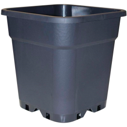 Black Flood Reinforced Square Pot