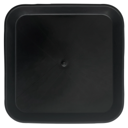 Square Black Plate 23x23cm (Base 18x18cm) (Pack 200Uds)