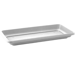 White planter saucer 60 cm long