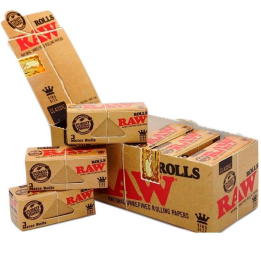 Raw Rolls Classic Smoking Paper (12 Rolls of 3m)