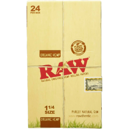 Raw Organic Rolling Paper 1 1/4 24Und