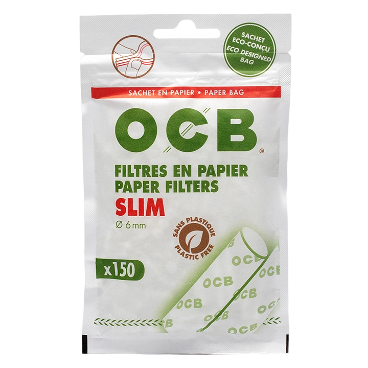 Boquillas Organicas OCB de Filtro 6mm (150x10 Bolsas)