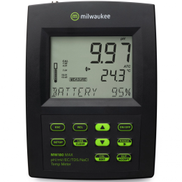 Milwaukee Mesa Medidor (MW180) pH/ORP/EC/TDS/Nacl/Temperatura