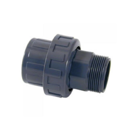 3-Piece PVC Coupling Male-Glue Thread 32-1