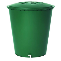 Green Round Polyethylene Tank 310L (+ Tap)