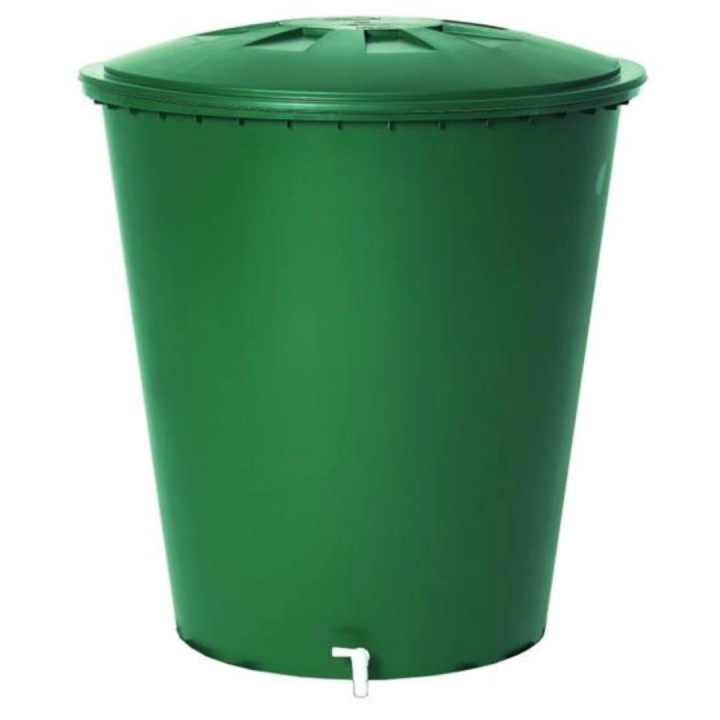 Green Round Polyethylene Tank 310L (+ Tap)