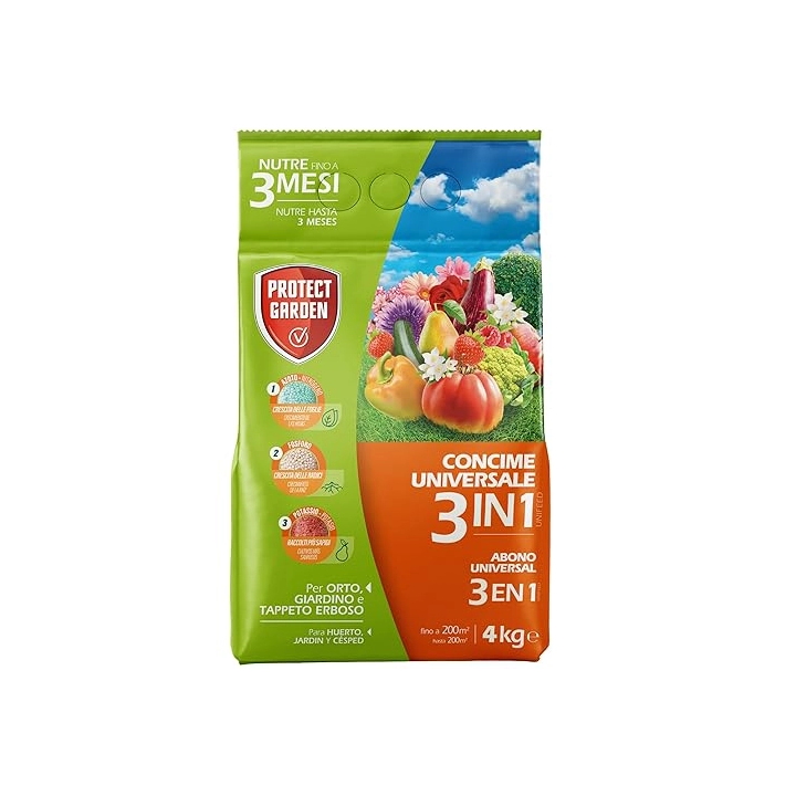 SBM Protect Garden Universal Granulated Fertilizer 3 in 1 4Kg