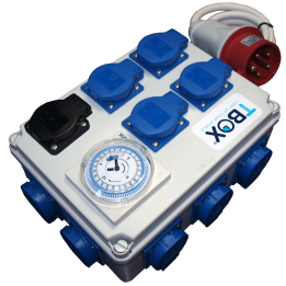Tempo Box 12H Timer (12 Outputs + Heating Socket) - 380V