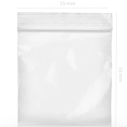 Self-closing bag 5.5x5.5cm (100Und)