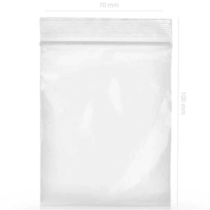 Self-closing bag 7x10cm (100Und)