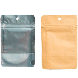 Kraft Anti-Odor Zip Bags 3.5g 8.5x13cm (Pack 50 uts)