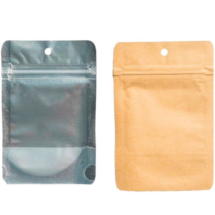 Kraft Anti-Odor Zip Bags 3.5g 8.5x13cm (Pack 50 uts)