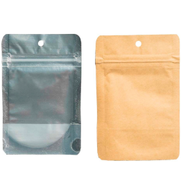 Kraft Anti-odor Zip Bags 7g 10x16.5cm (Pack 50 uts)