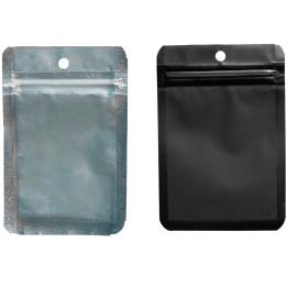 Black Anti-odor Zip Bags 1g 11x7.5cm (Pack 50pcs)