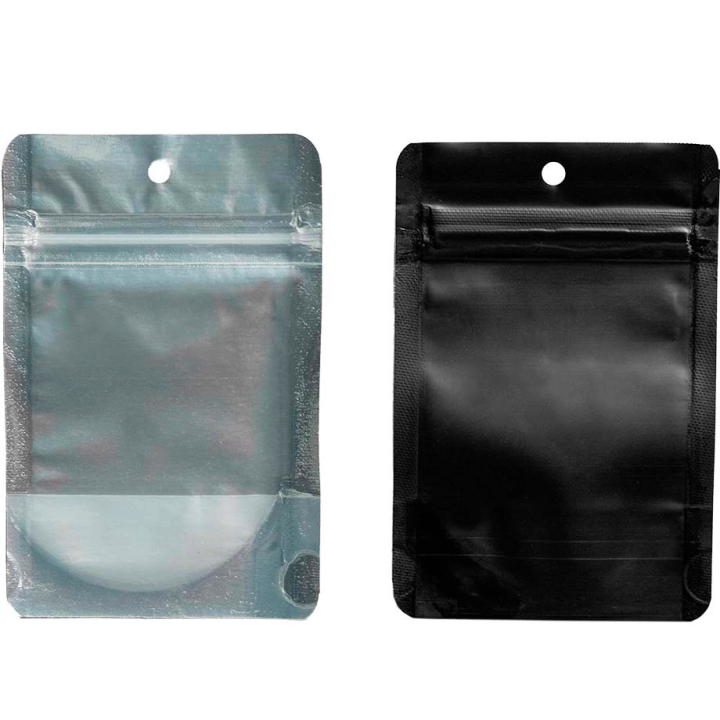 Black Anti-Odor Zip Bags 7g 16.5x10cm (Pack 50 units)