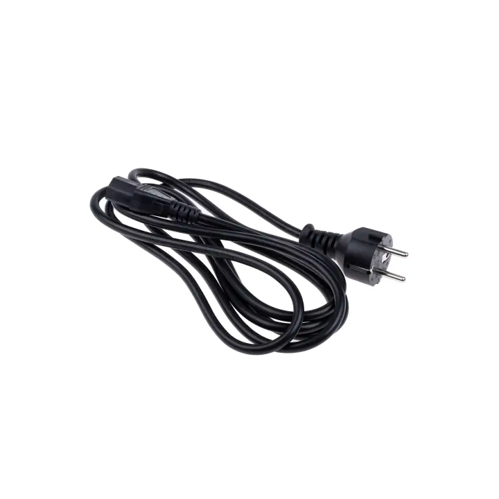 Black Cable 3x1.5mm with Schuko Plug + IEC Female Plug C13 3m