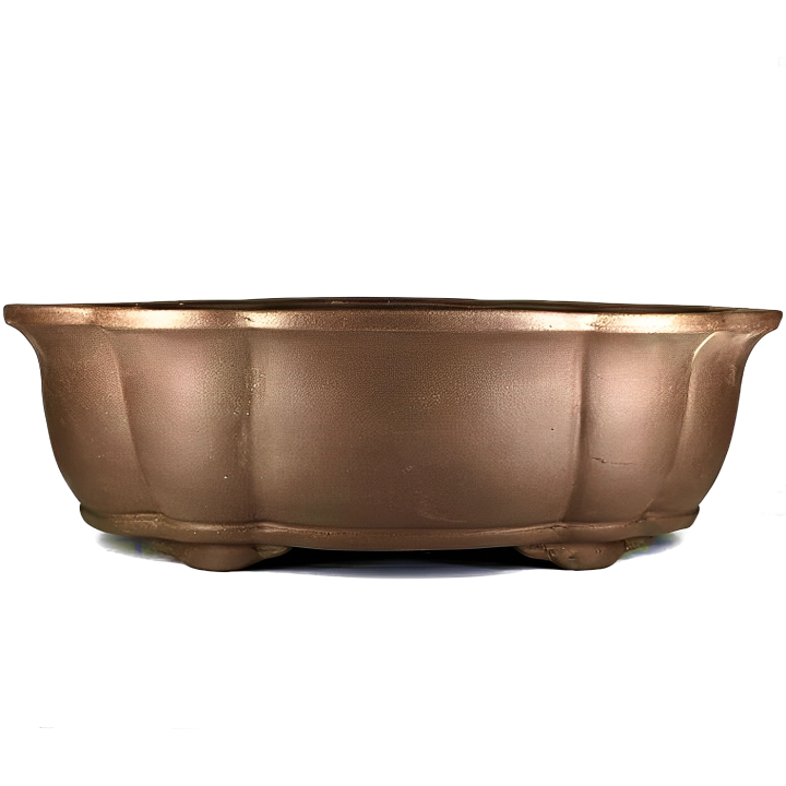 Yixing Oval Unglazed Pot 55 x 45 x 17.5 cm