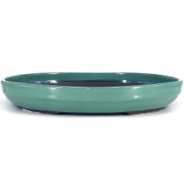Blue Oval Enamel Plate 20cm