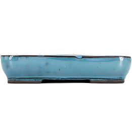 Blue Rectangular Enameled Pot 24 x 17 x 5 cm