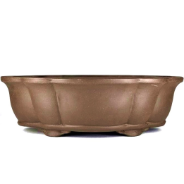 Yixing Oval Unglazed Pot 45 x 36 x 14 cm