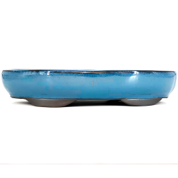Blue Oval Enamel Pot 35 cm