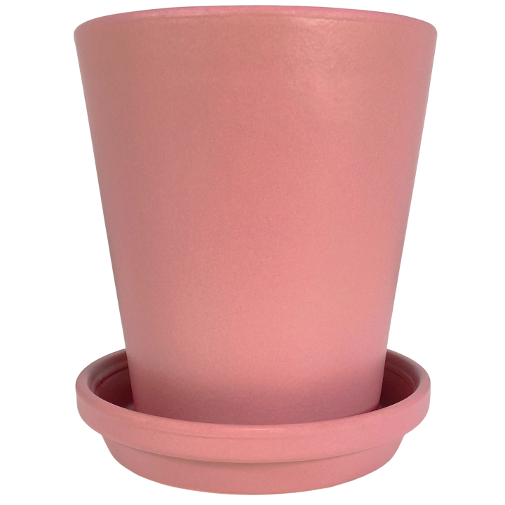 Meliflor Cone Ceramic Pot Kit 21x23cm + Plate 20cm